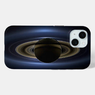 Coque Pour iPhone 15 Mosaïque Du Système Saturne Rétro-Éclairé Par Le S