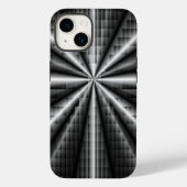 Coques Case-Mate iPhone Mosaïque en acier inoxydable foncé (Verso)