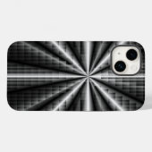 Coques Case-Mate iPhone Mosaïque en acier inoxydable foncé (Verso (horizontal))
