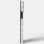 Coques Case-Mate iPhone Mosaïque feuille aléatoire vert pâle (Verso / Droite)