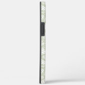 Coques Case-Mate iPhone Mosaïque feuille aléatoire vert pâle (Verso / Droite)