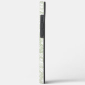 Coques Case-Mate iPhone Mosaïque feuille aléatoire vert pâle (Verso / Gauche)