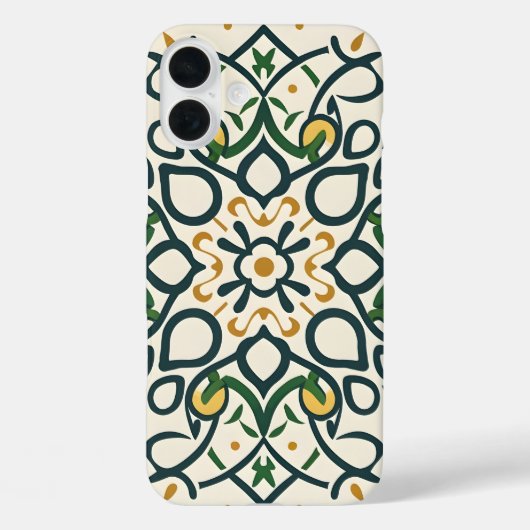 Coques Case-Mate iPhone mosaïque florale, Mandala-Motif (Verso)