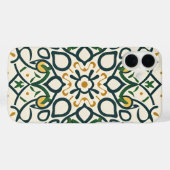 Coques Case-Mate iPhone mosaïque florale, Mandala-Motif (Verso (horizontal))