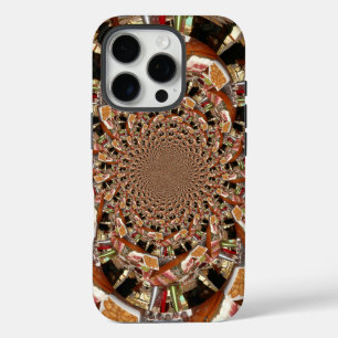 iPhone 16 Pro Case Mosaïque Hypnotique de Sushi   Brun Terreux & Cuiv