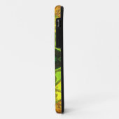 Coques Case-Mate iPhone Mosaïque Kaleidoscope Fleur vert et jaune (Dos/Gauche)