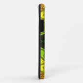 Coques Case-Mate iPhone Mosaïque Kaleidoscope Fleur vert et jaune (Dos/Droite)