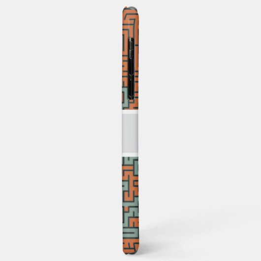 Coques Case-Mate iPhone Mosaïque moderne Monogramme #14 (Dos/Gauche)