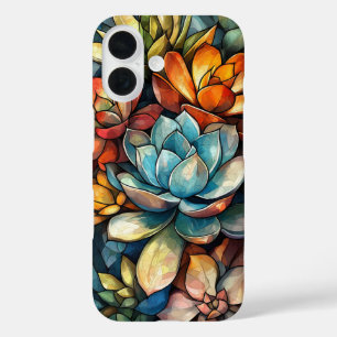 Coques iPhone 16 Mosaïque pétale
