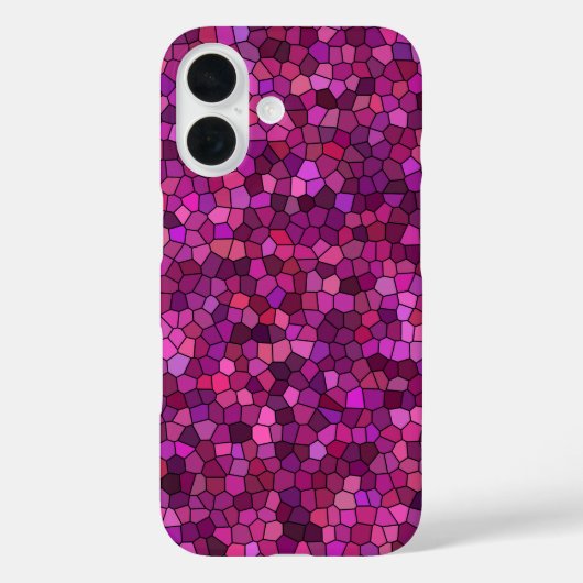 Coques Case-Mate iPhone Mosaïque Rose Violet (Verso)