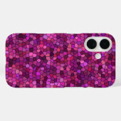 Coques Case-Mate iPhone Mosaïque Rose Violet (Verso (horizontal))