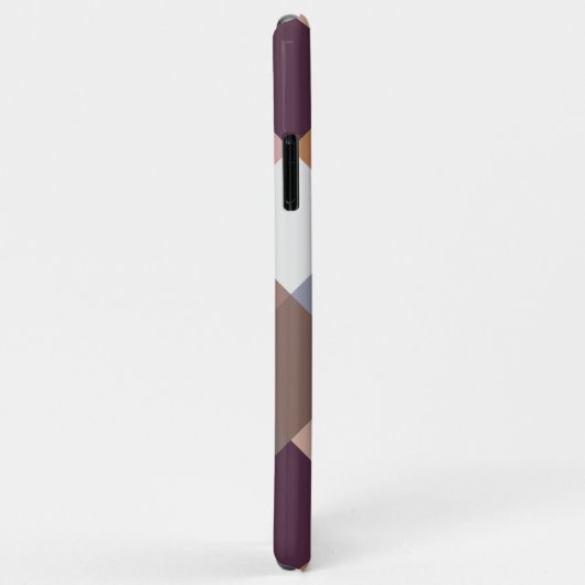 Coques Case-Mate iPhone Mosaïque rose violet orange rose mauve classique (Dos/Droite)