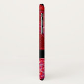 Coques Case-Mate iPhone Mosaïque rouge abstrait brillant parties scintilla (Dos/Gauche)