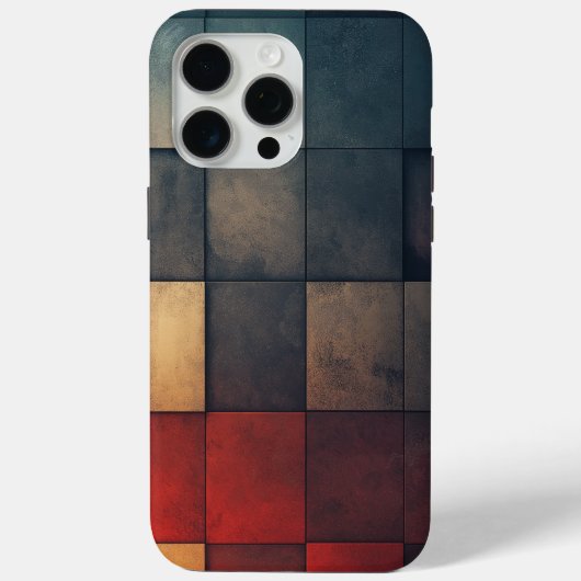 Coques Case-Mate iPhone 🎨 Mosaïque Texturée en Nuances de Couleur 🔲 (Verso)