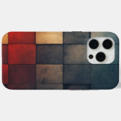 Coques Case-Mate iPhone 🎨 Mosaïque Texturée en Nuances de Couleur 🔲 (Verso (horizontal))