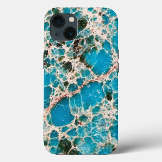 Coques Case-Mate iPhone Mosaïque turquoise vintage (Verso)