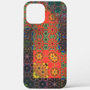 Case-Mate iPhone Case Mosaïque vert vieilli et corail à brun kaléidoscop