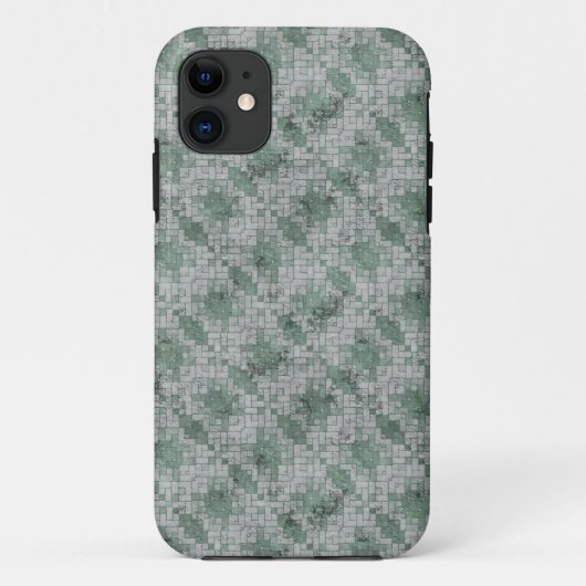 Coques Case-Mate iPhone Mosaïque verte (Dos)