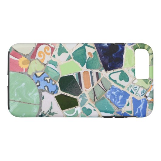 Coques Case-Mate iPhone Mosaïques de Park Guell (Dos (Horizontal))