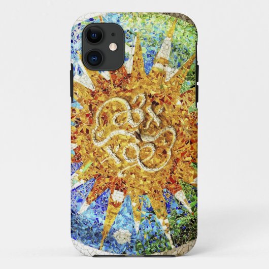 Coques Case-Mate iPhone Mosaïques du parc Guell (Dos)