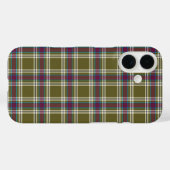 Coques Case-Mate iPhone Moss Green et Purple Plaid (Verso (horizontal))
