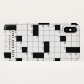 COQUES Case-Mate iPhone MOT CROISÉ PUZZLE BLACK WHITE VIDE CARRÉS (Dos (Horizontal))
