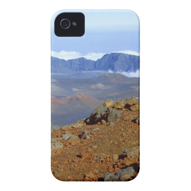 Coques Case-Mate iPhone Mot d'argent sur la rime du cratère de Haleakala d (Dos)