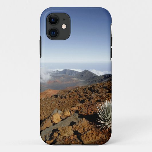 Coques Case-Mate iPhone Mot d'argent sur la rime du cratère de Haleakala d (Dos)