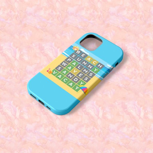 Coques Case-Mate iPhone Mot de vacances de plage thème de puzzle