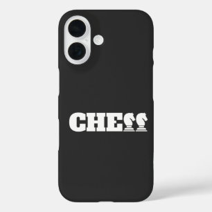 Coques iPhone 16 Mot d'échecs Chevaliers blancs Stratégie créative