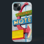 iPhone 13 Case Motel de Phoenix d'aquarelle<br><div class="desc">Artiste de motel de Phoenix d'aquarelle : Naomi McCavitt</div>