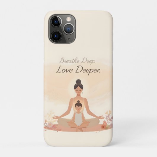 Coques Case-Mate iPhone Mother & Child Meditation Serenity Art (Dos)