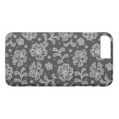 Coques Case-Mate iPhone Motif 1 de tissu de dentelle (Dos (Horizontal))