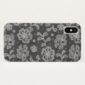 Coques Case-Mate iPhone Motif 1 de tissu de dentelle (Dos (Horizontal))