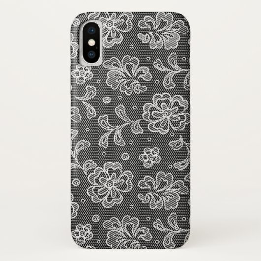 Coques Case-Mate iPhone Motif 1 de tissu de dentelle (Dos)