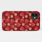 Coques Case-Mate iPhone Motif 2 2 de fraise (Dos (Horizontal))