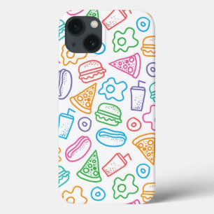iPhone 13 Coque Motif 2 d'aliments de préparation rapide