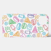 Coques Case-Mate iPhone Motif 2 d'aliments de préparation rapide (Verso (horizontal))