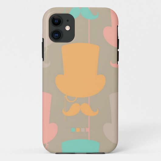 Coques Case-Mate iPhone Motif 2 de moustache (Dos)