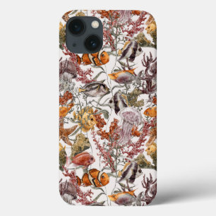 Coques Pour iPhone Motif 2 de vie marine d'aquarelle