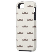 Coques Case-Mate iPhone Motif 3 de hippie de moustache (Dos gauche)