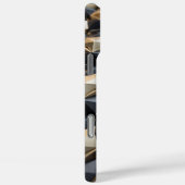 Coques Case-Mate iPhone Motif 3D couleur or noir de luxe (Verso / Droite)