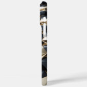 Coques Case-Mate iPhone Motif 3D couleur or noir de luxe (Verso / Gauche)