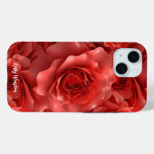 Coques Case-Mate iPhone motif 3D Red Roses (Verso (horizontal))