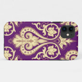 Coques Case-Mate iPhone Motif 4 de damassé (Dos (Horizontal))