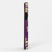 Coques Case-Mate iPhone Motif 4 de damassé (Dos/Droite)