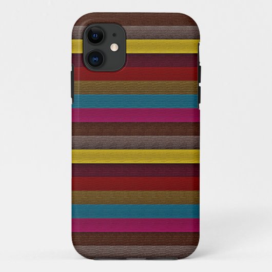 Coques Case-Mate iPhone Motif à bande multiple 2 (Dos)