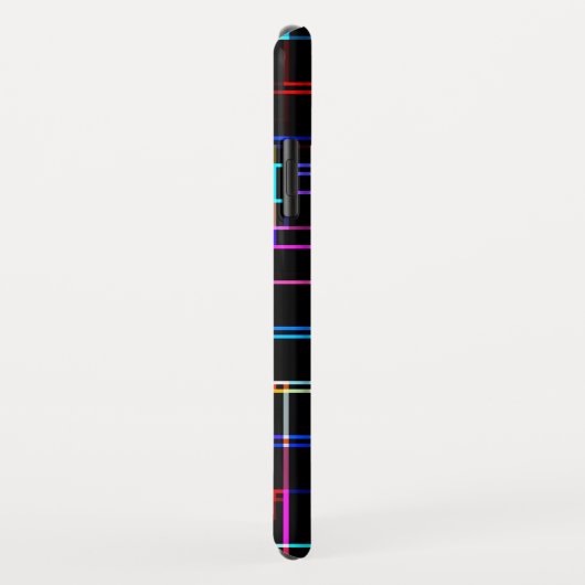 Coques Case-Mate iPhone Motif à bandes multiples cool (Dos/Droite)