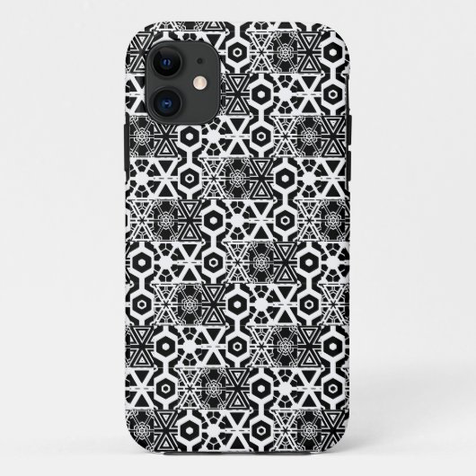 Coques Case-Mate iPhone Motif à bijoux blanc noir le plus froid (Dos)