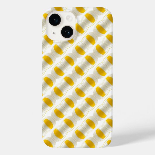 Coques Case-Mate iPhone Motif à bille jaune (Verso)
